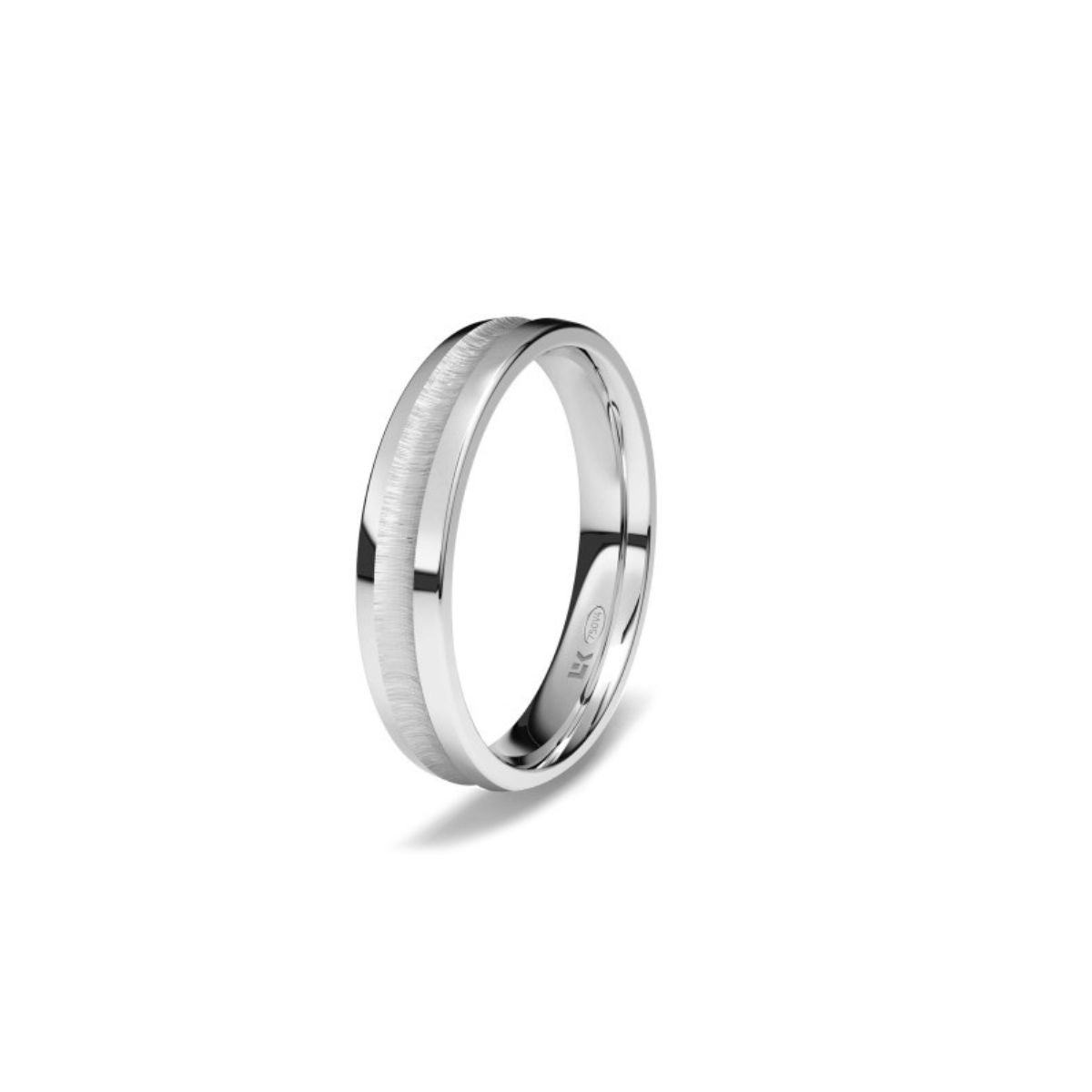 Fede Nuziale Collezione Straordinaria in oro bianco 18kt - mod. 1102
