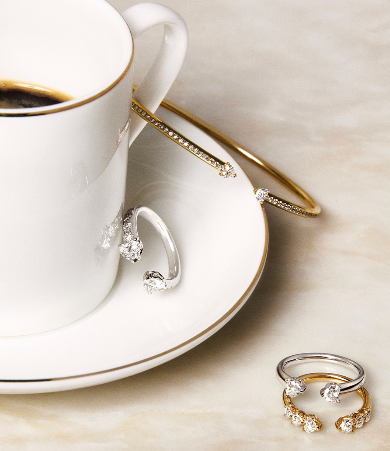 Bracciale Recarlo Anniversary More in oro giallo 18 kt e diamanti