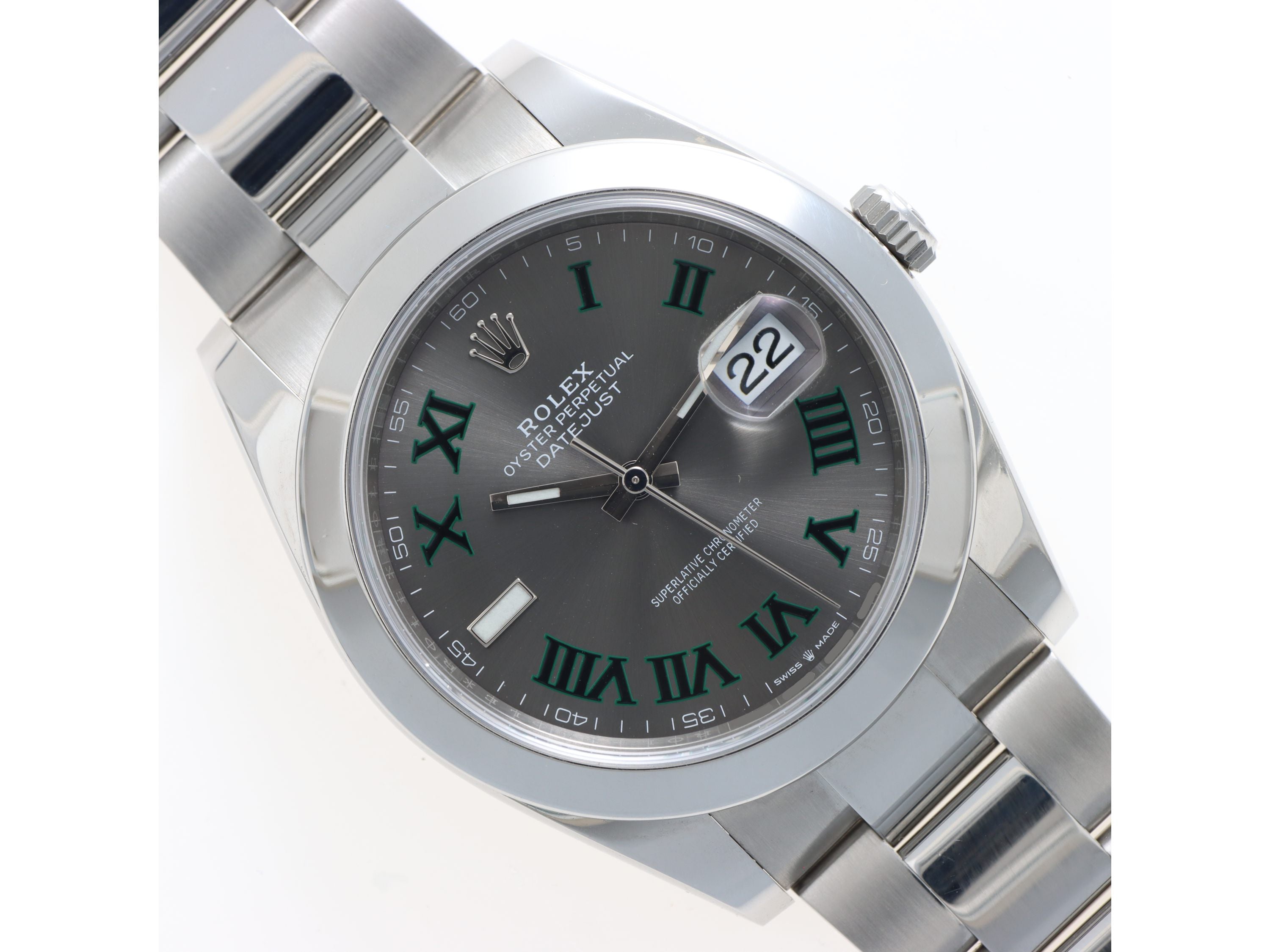 Rolex Datejust 41 Ref. 126300 Wimbledon Full Set Anno 2018