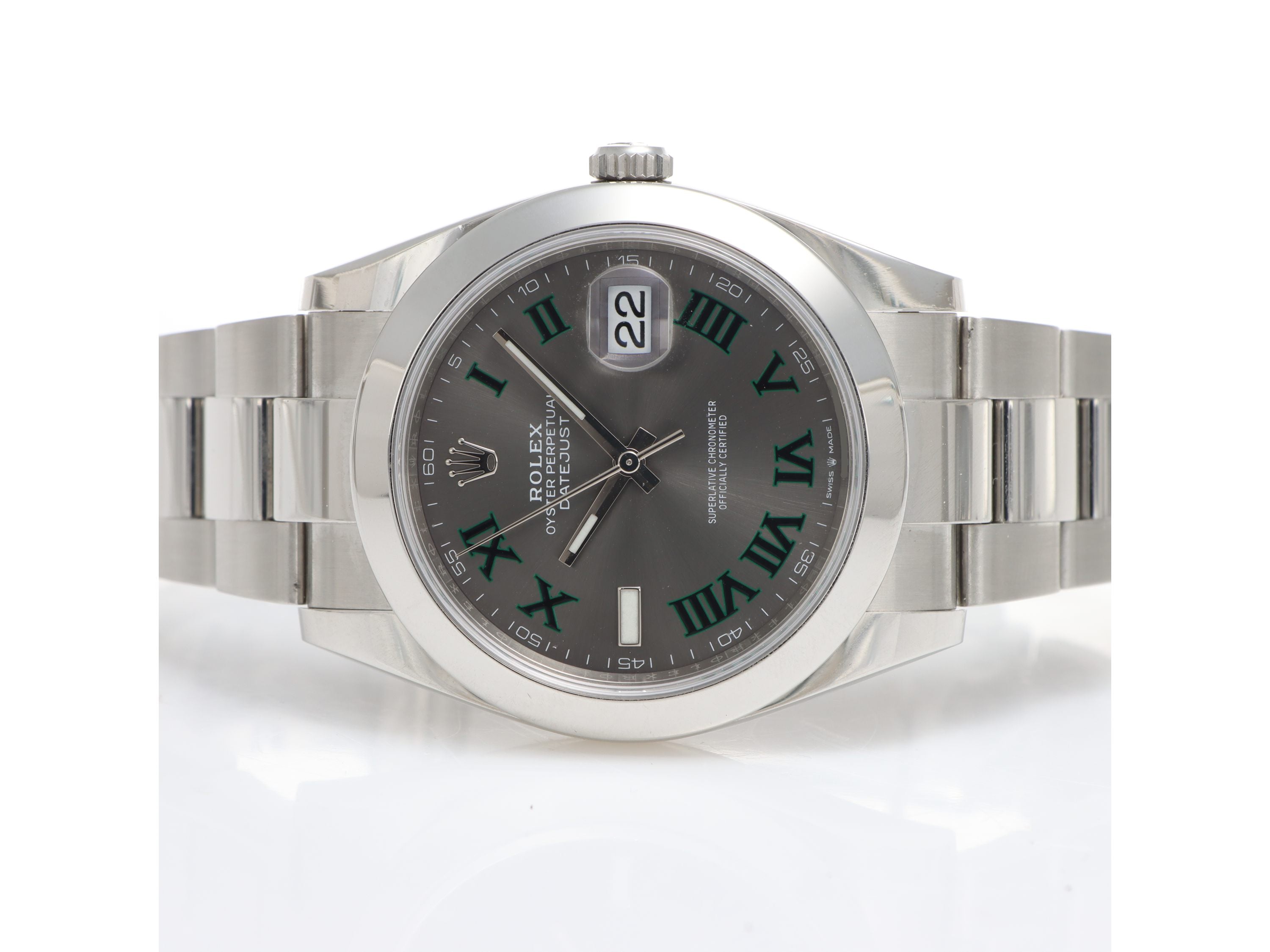 Rolex Datejust 41 Ref. 126300 Wimbledon Full Set Anno 2018