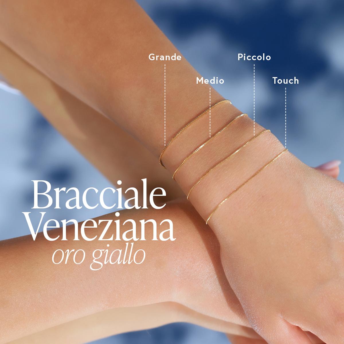 Dédié Bracciale Saldato Maglia Veneziana Oro 18kt