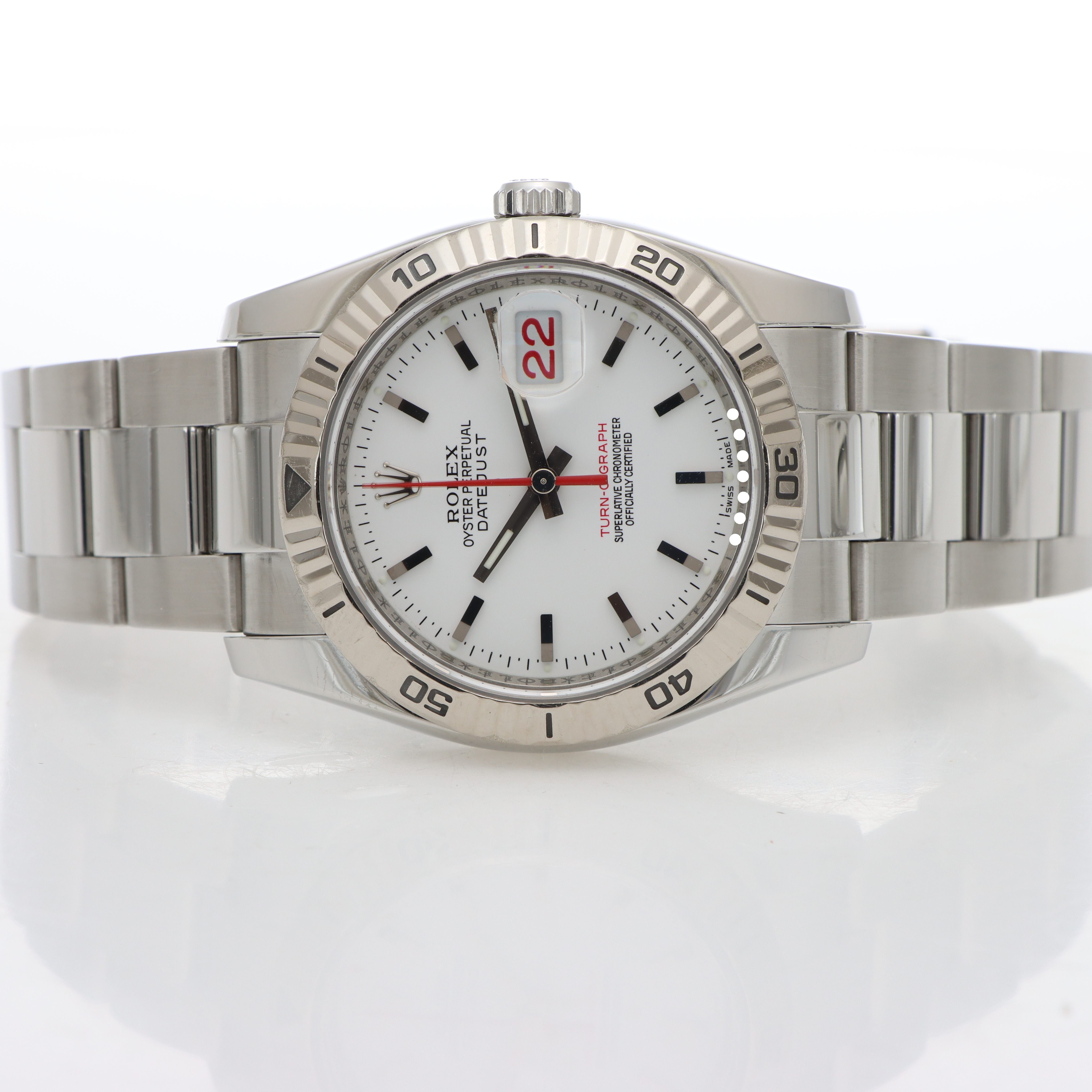 Rolex Turn O' Graph 36 Ref. 116264 Anno 2008 Bianco