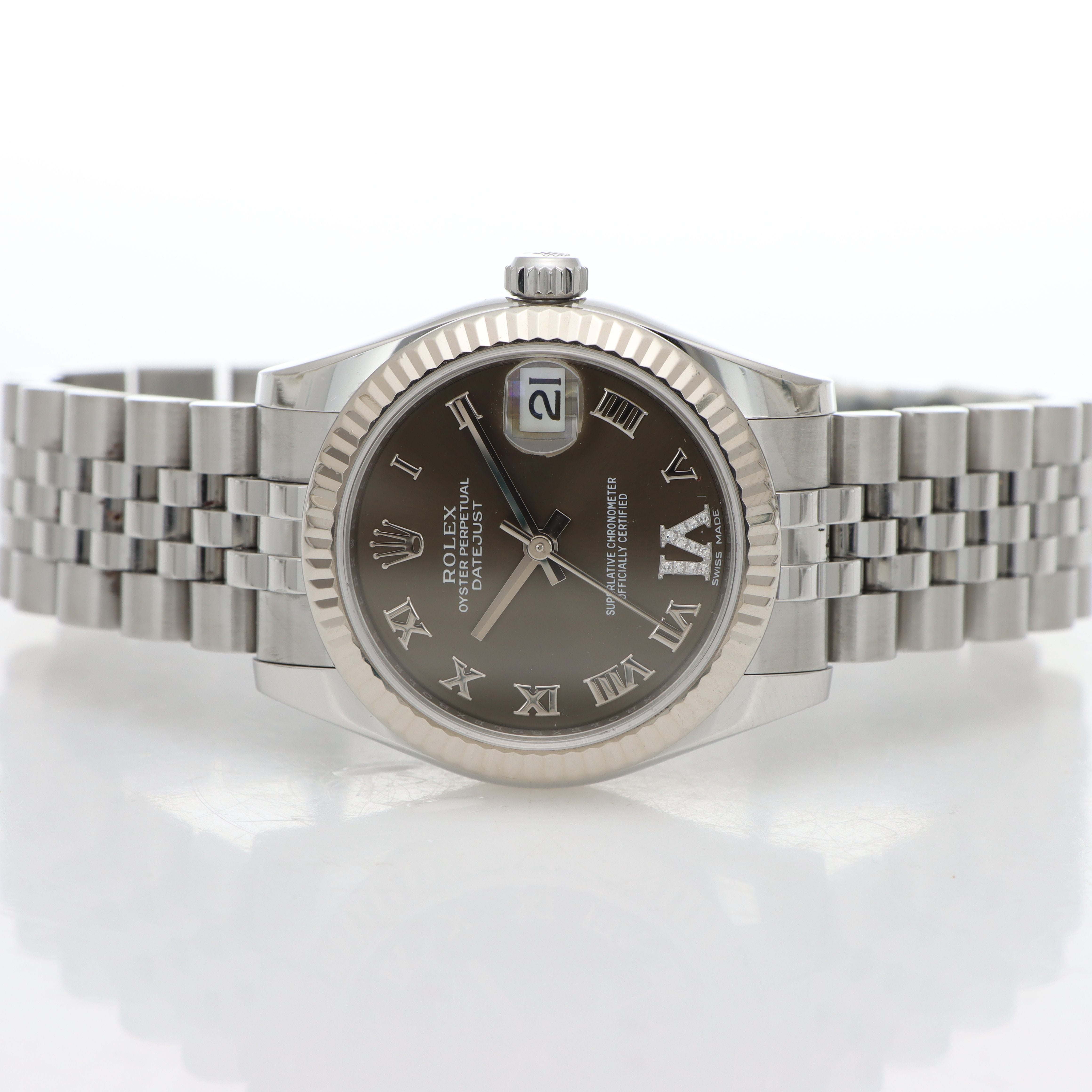 Rolex Datejust 31mm Ref. 178274 Anno 2018 Grigio VI Diamanti
