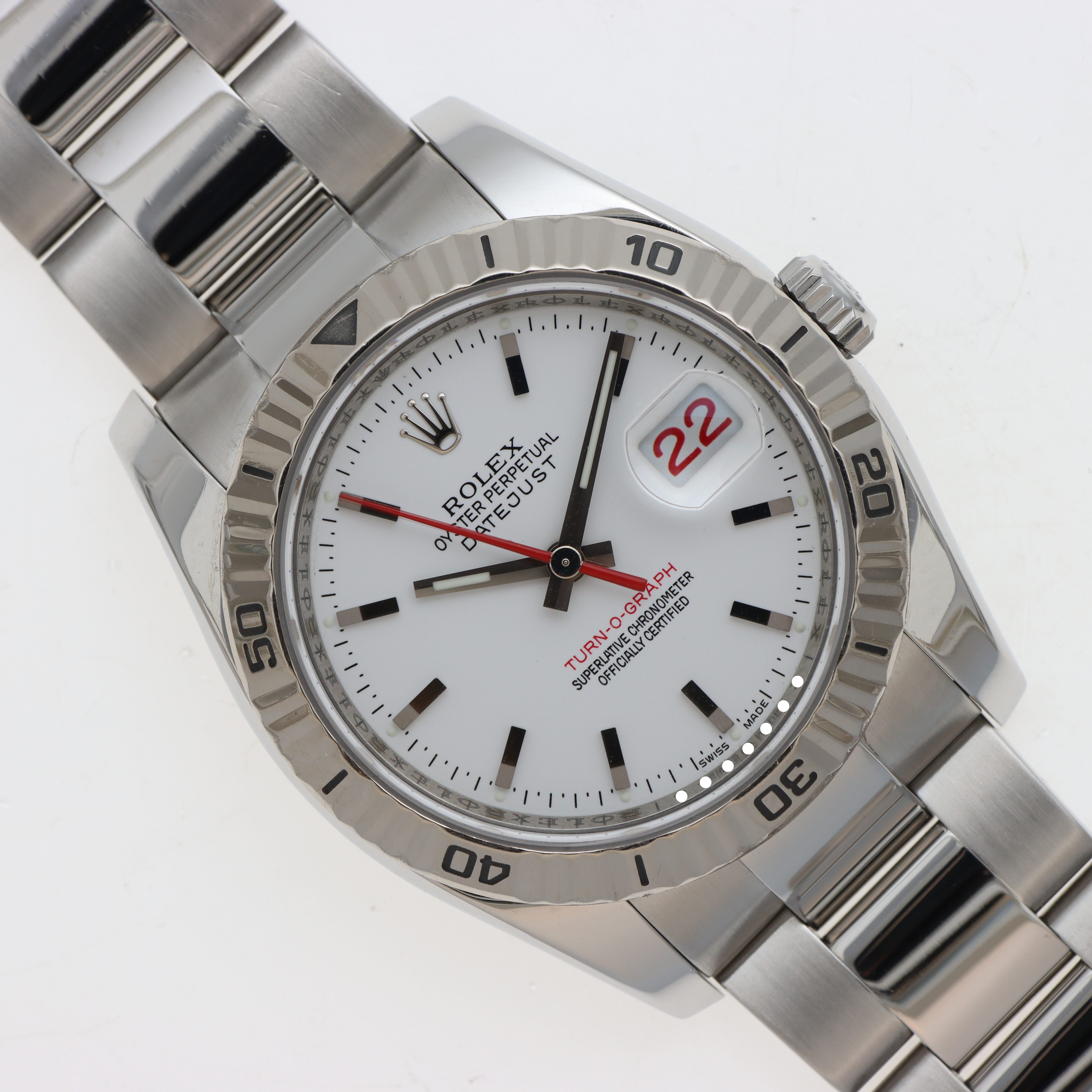 Rolex Turn O' Graph 36 Ref. 116264 Anno 2008 Bianco