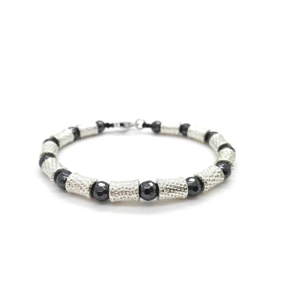 Bracciale Spadarella in argento 925 con ematite - SPBR505