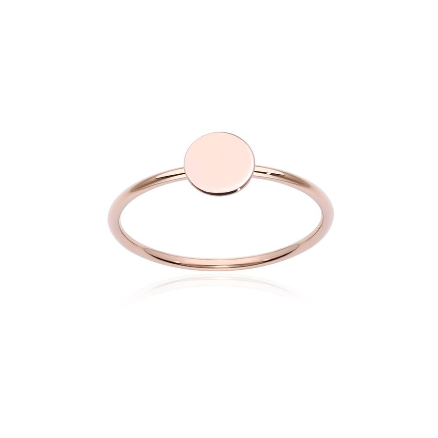 Anello Burato Small Paillette in Oro Rosa 18 KT