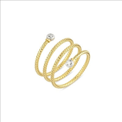 Anello Nobile Ponte Vecchio Gioielli in oro giallo con diamanti (piccolo)