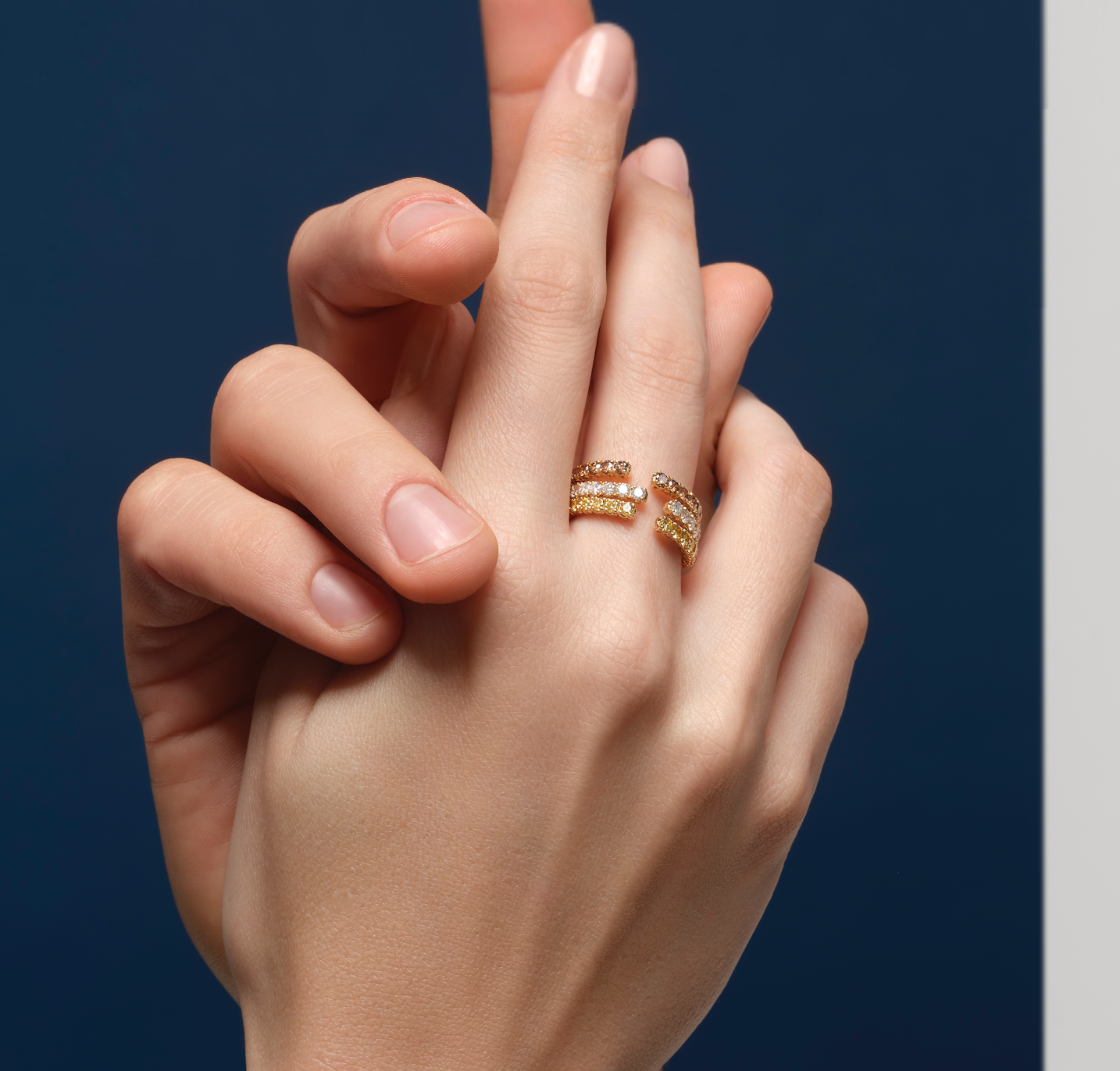 Anello Recarlo Anniversary More in oro bianco 18 kt e diamanti neri