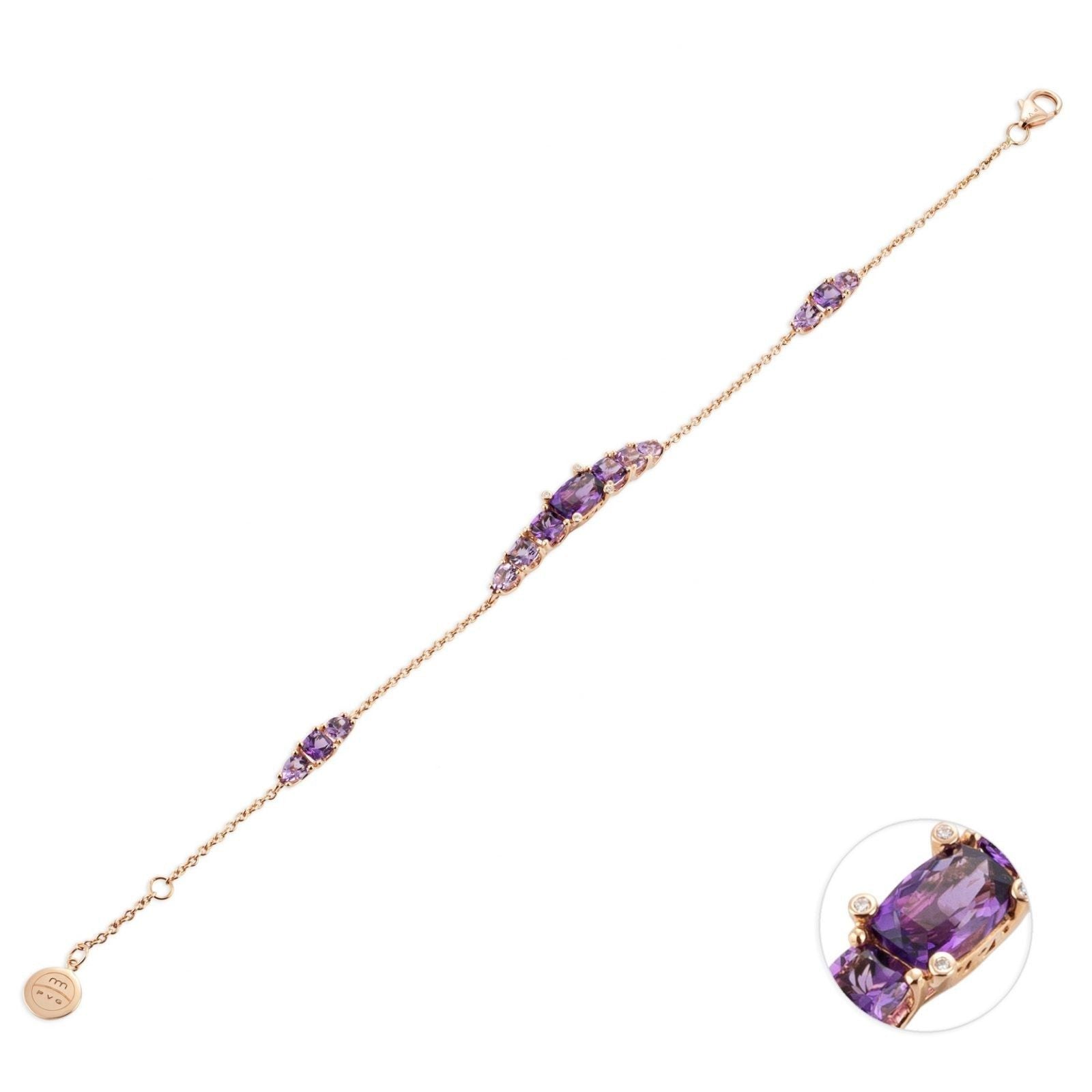 Bracciale Iris Ponte Vecchio Gioielli con ametista e diamanti