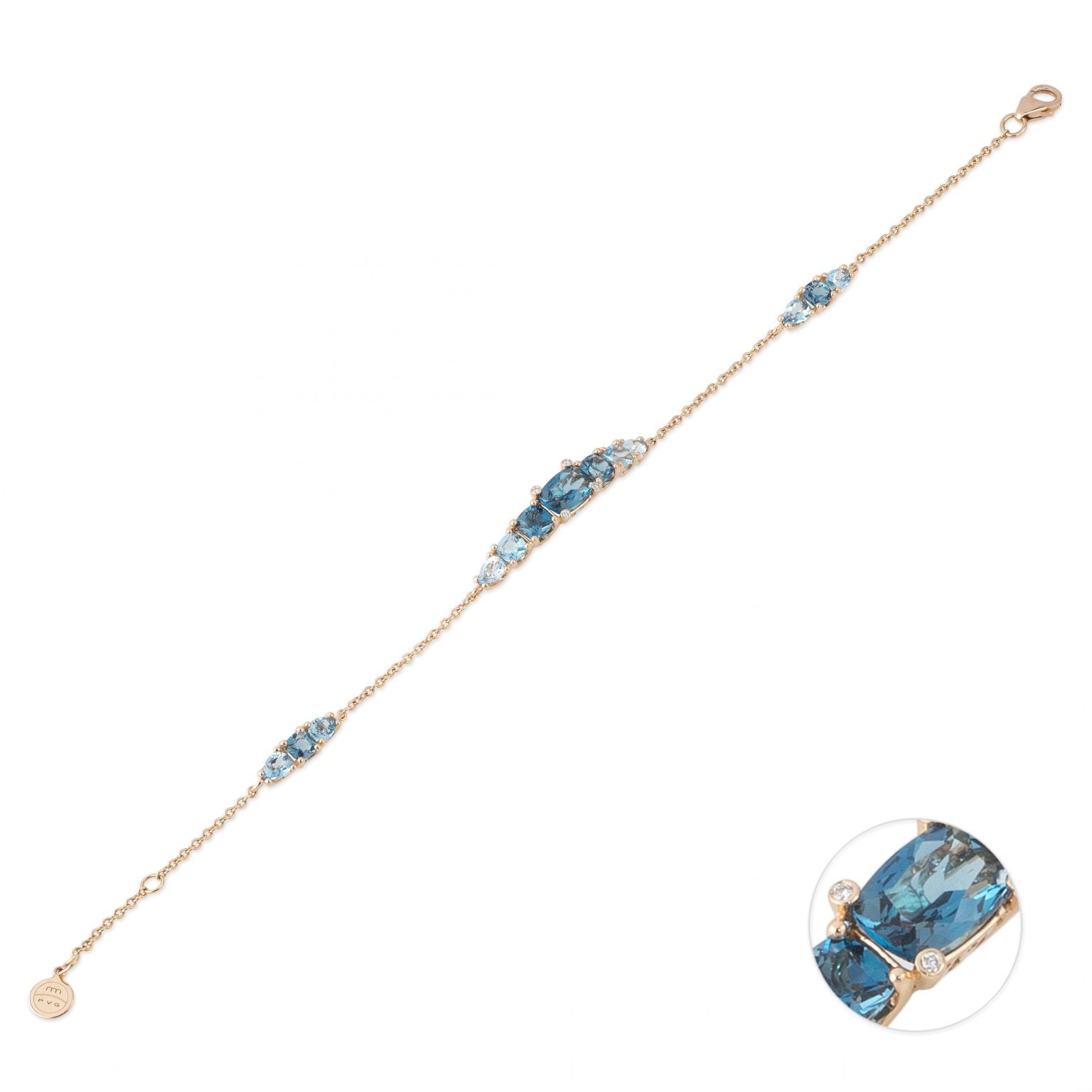 Bracciale Iris Ponte Vecchio Gioielli con topazio e diamanti