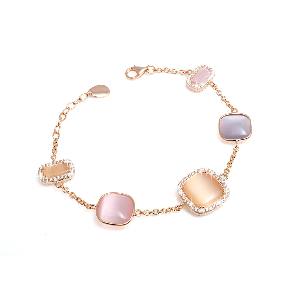 Bracciale Madi Laguna Luce in argento rosato