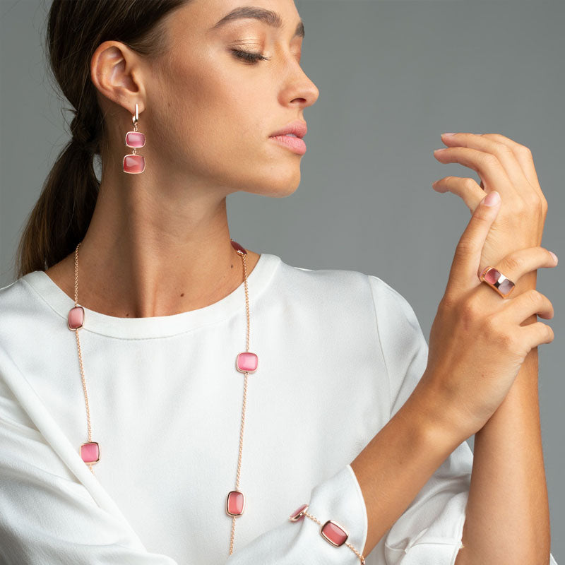 Bracciale Madi Laguna ciliegia in argento