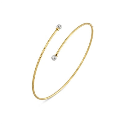 Bracciale Nobile Ponte Vecchio Gioielli contrariè in oro giallo con diamanti