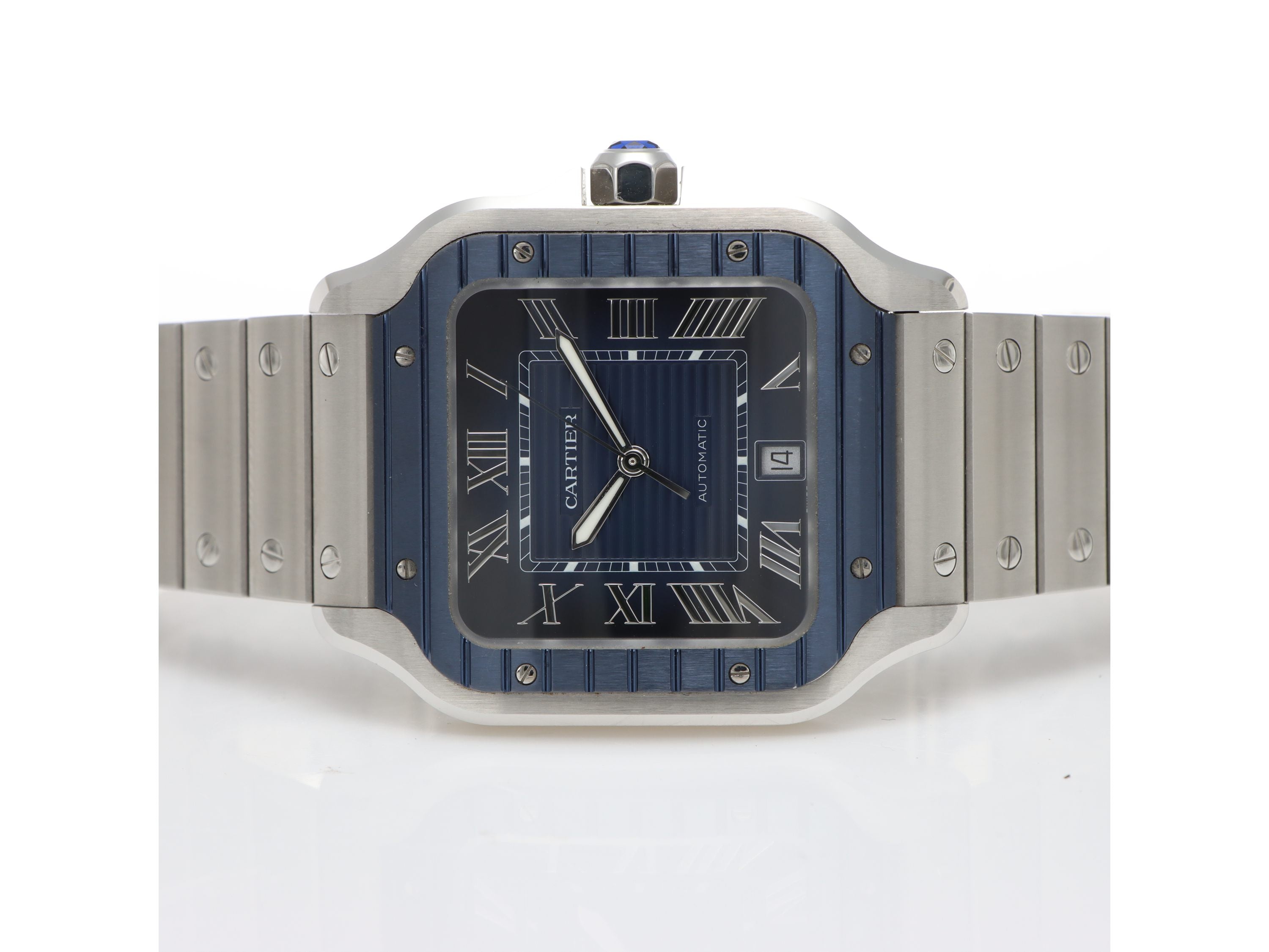 Cartier Santos De Cartier Large Size Ref. WSSA0048 Anno 2022 Blu