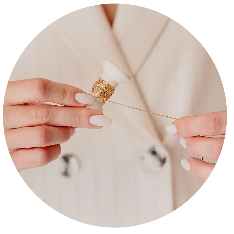 Esempio di filo per realizzare il bracciale di filo d'oro saldato da Clover