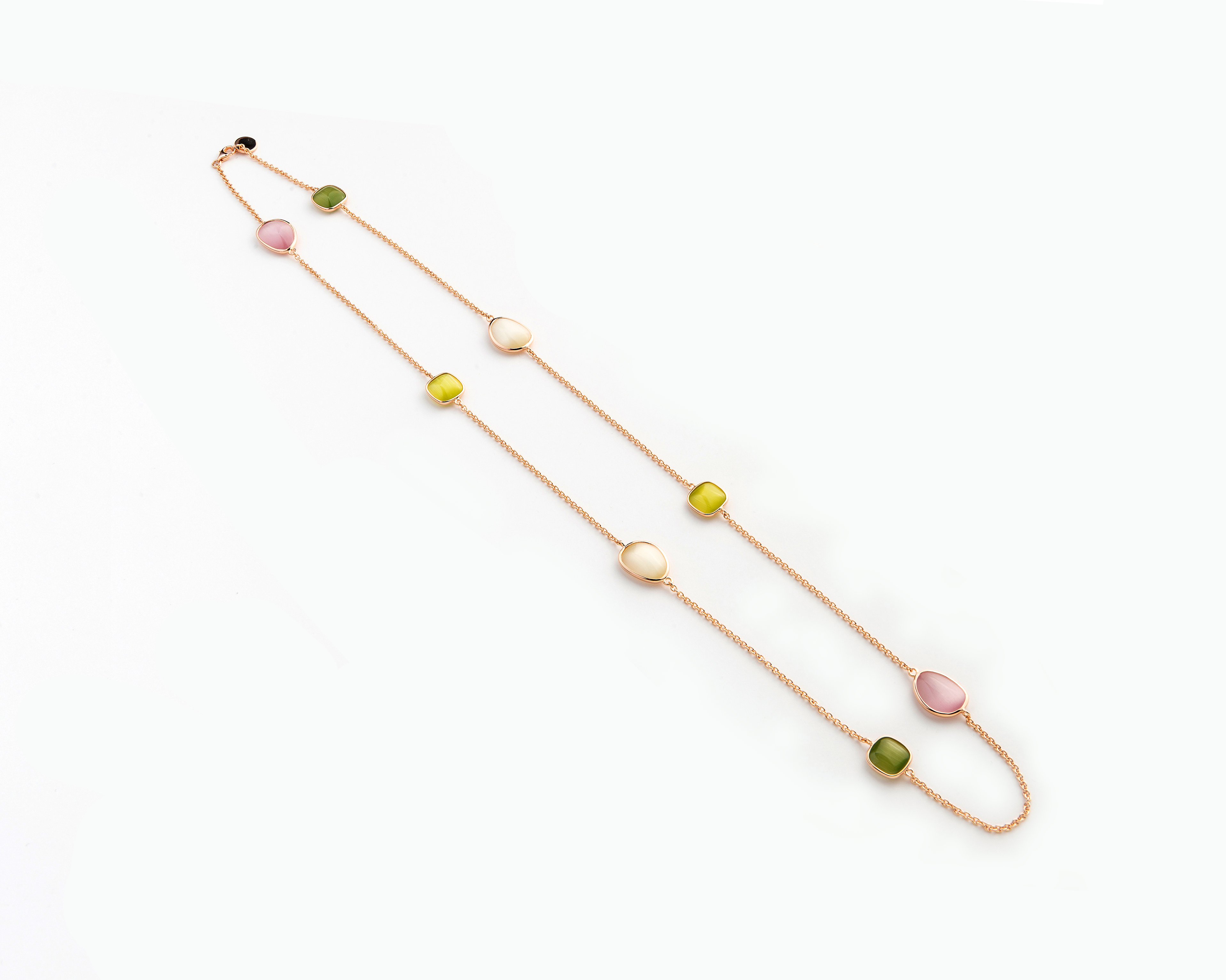 Collana lunga Madi Bubble in argento