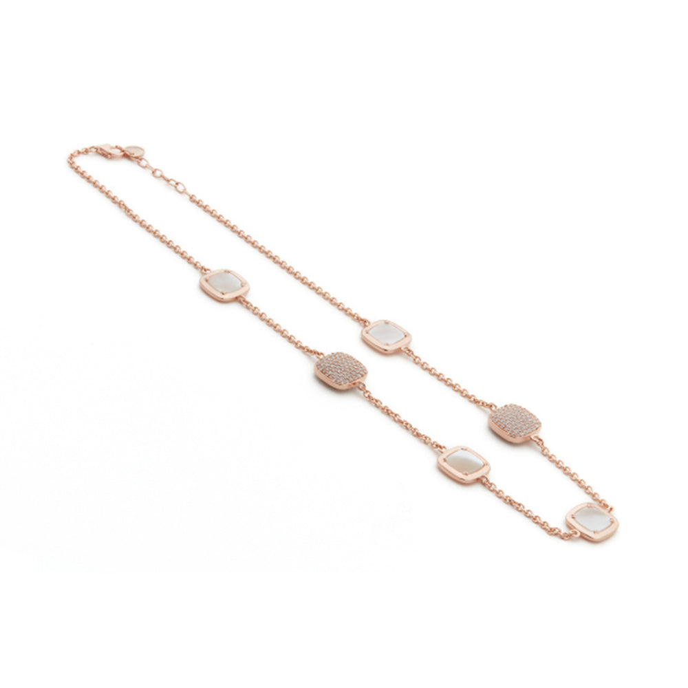 Collana Madi Madreperla lunga in argento