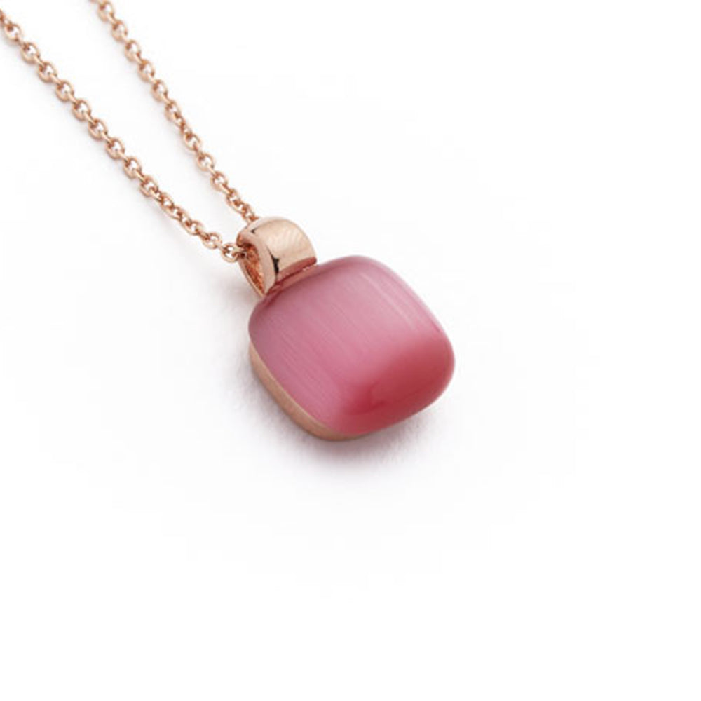 Collana Madi essenza in argento rosato con pendente