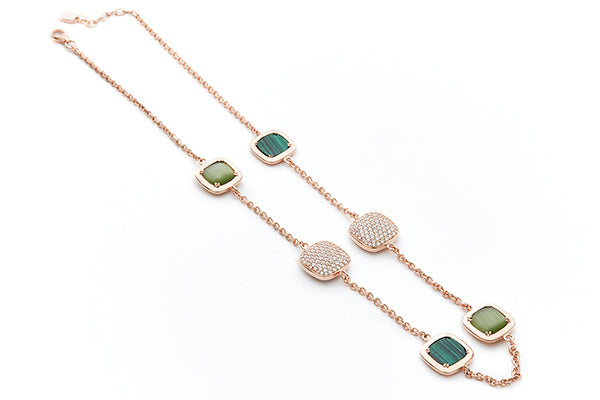 Collana Madi Safari in argento con zirconi