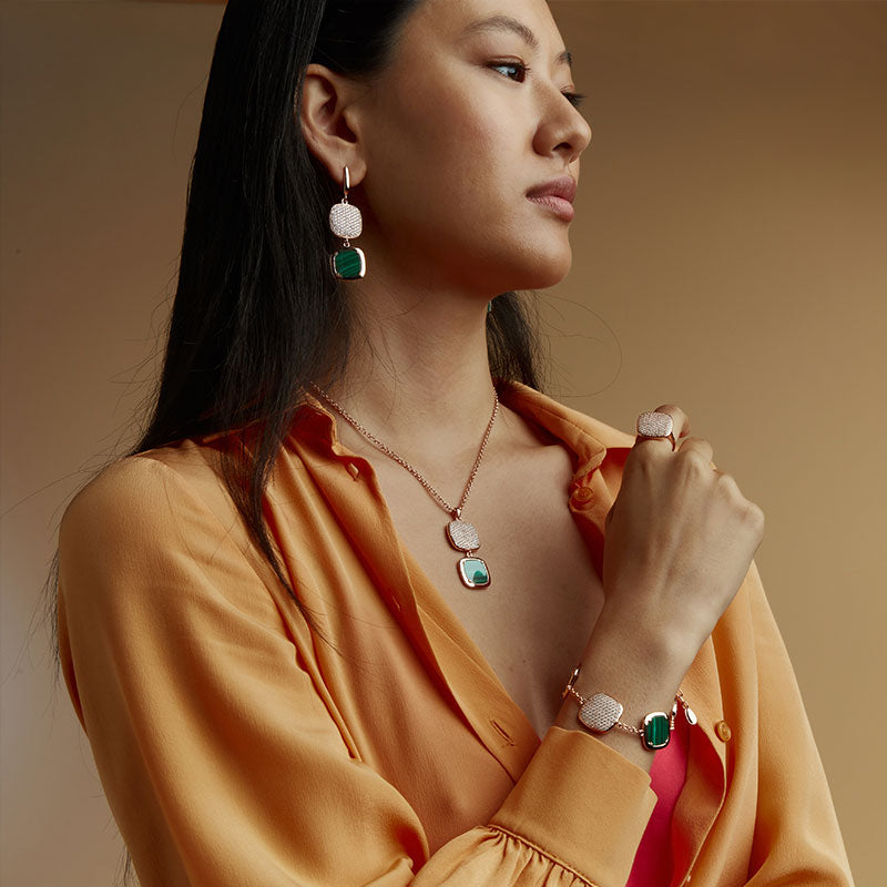 Collana Madi Safari in argento con zirconi