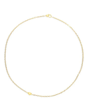 Collana Nanis a catena "Boules" in oro inciso (corta)