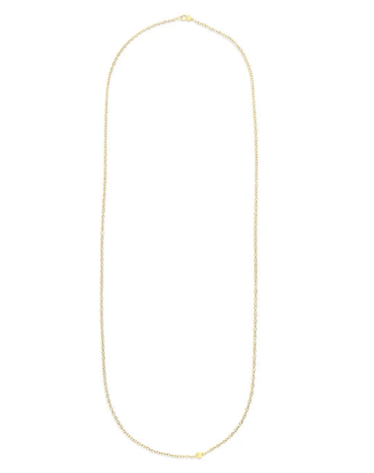 Collana Nanis a catena "Boules" in oro inciso (lunga)