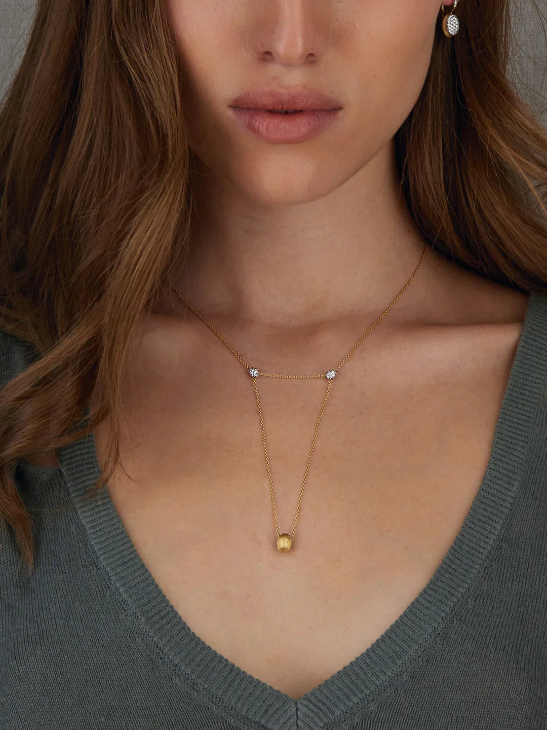 Collana Nanis Luce convertibile 3 in 1 in oro e diamanti