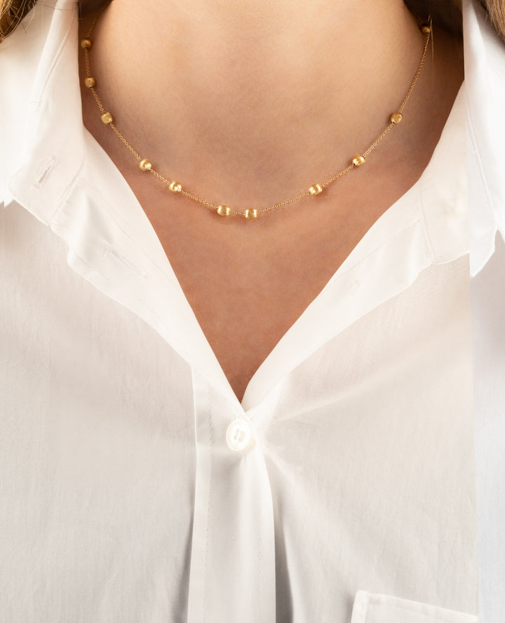 Collana Nanis Soffio con boules in oro