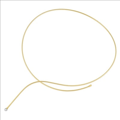 Collana Nobile Ponte Vecchio Gioielli rigida in oro giallo con diamante