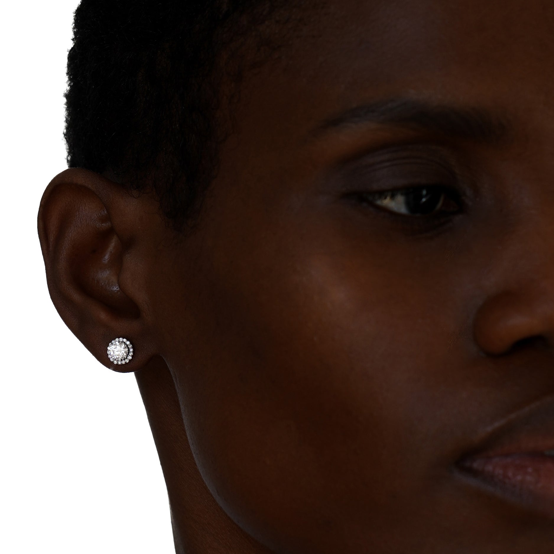 Orecchini Aurora AMA in oro bianco 18kt e diamanti lab