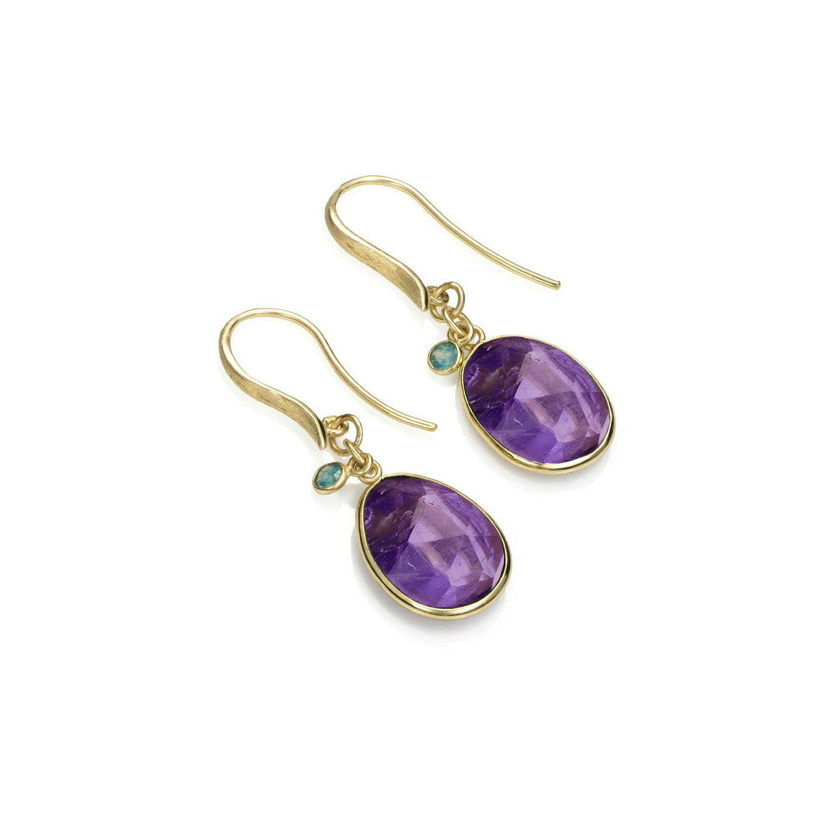 Orecchini Jorge Revilla Shade in argento 925 dorato e ametista