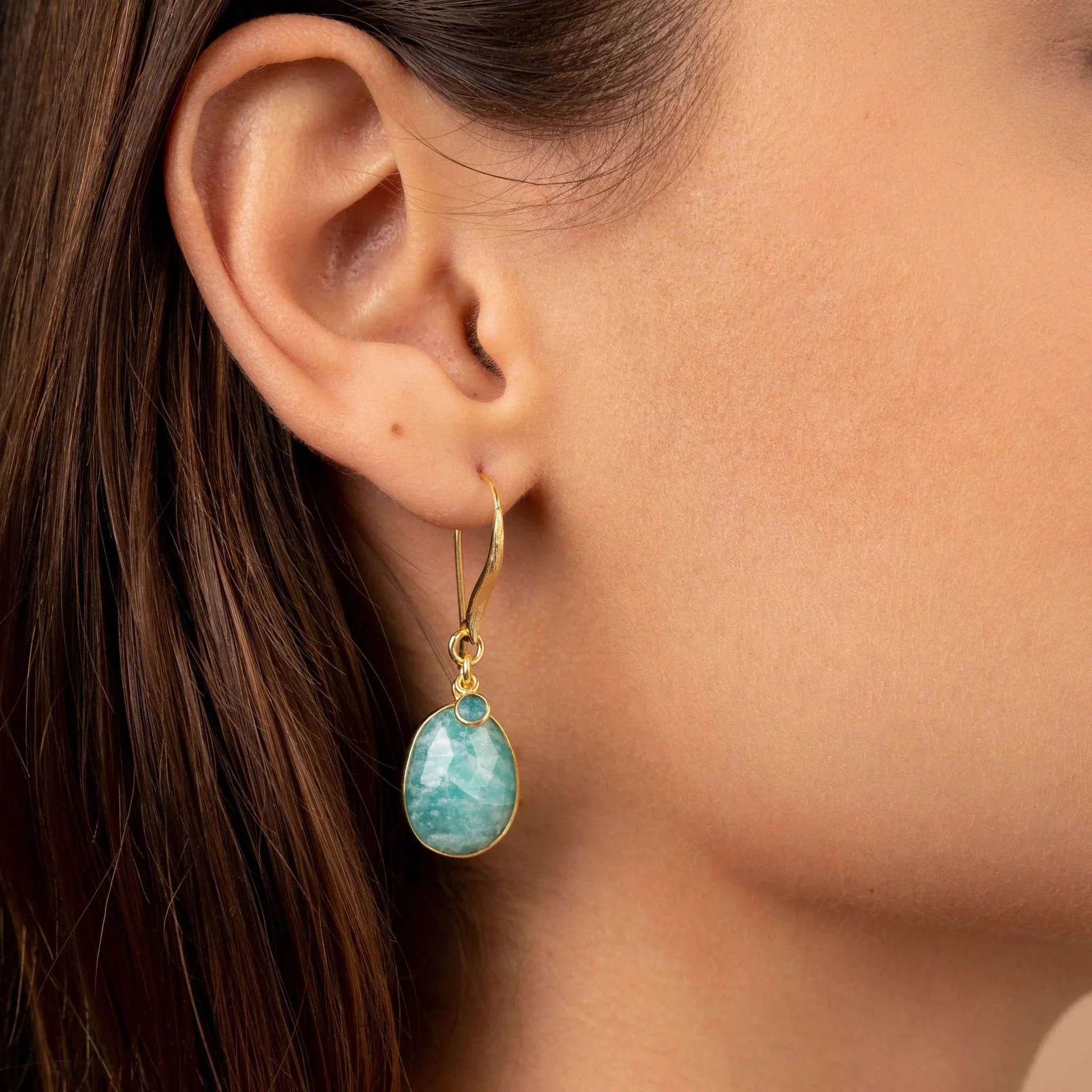 Orecchini Jorge Revilla Shade in argento 925 dorato e ametista