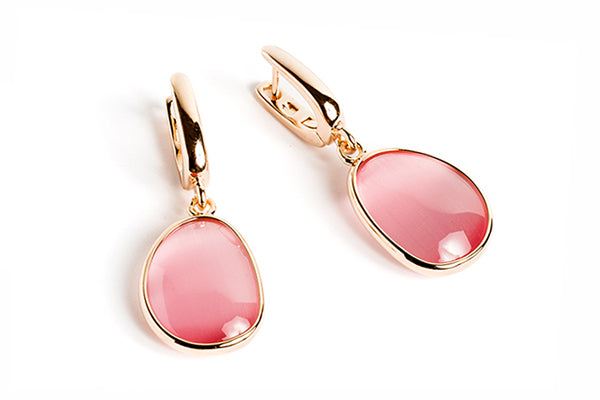 Orecchini Madi in argento Bubble colore rosa