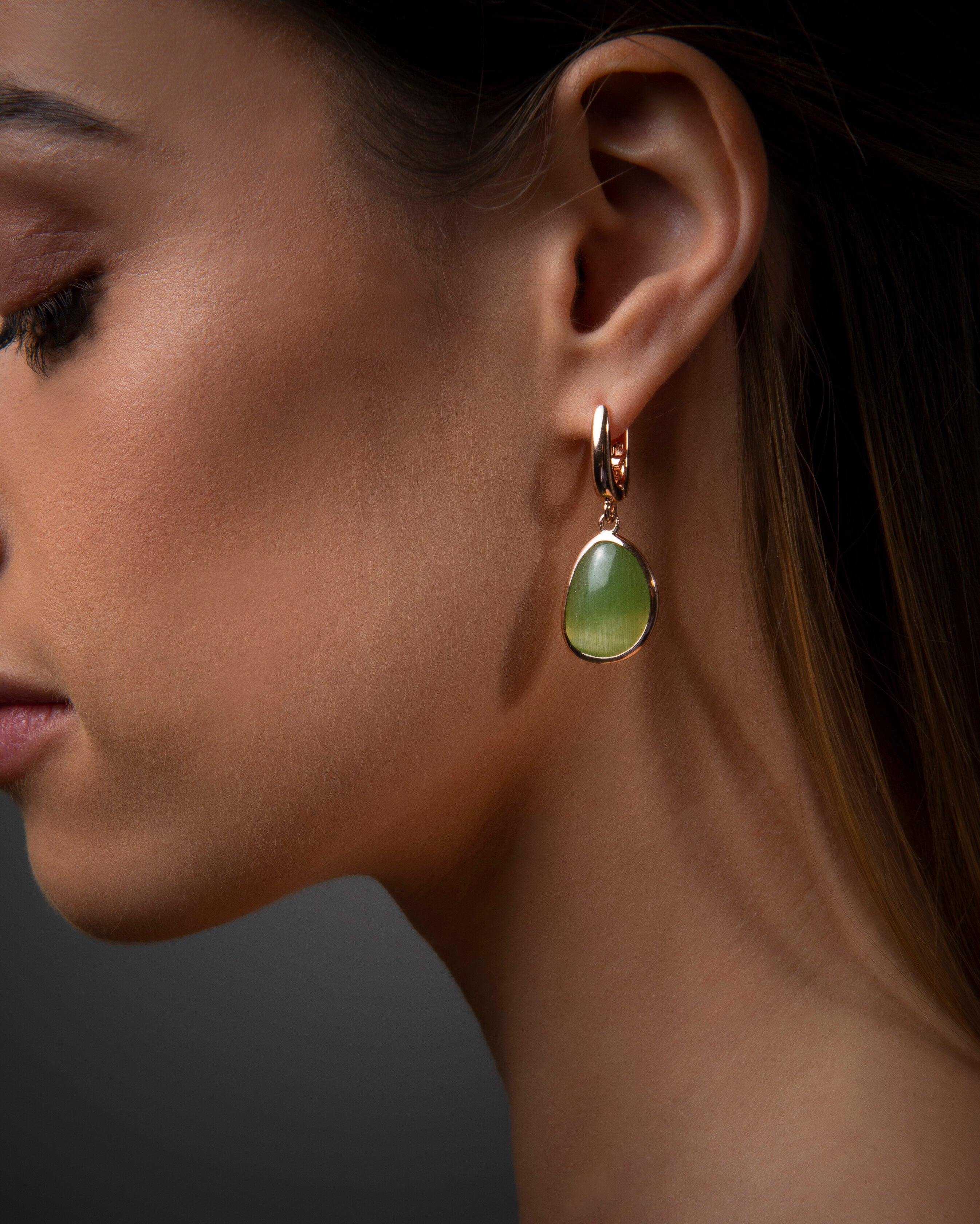 Orecchini Madi in argento Bubble colore rosa