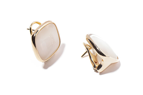 Orecchini Madi in argento Laguna colore bianco candido