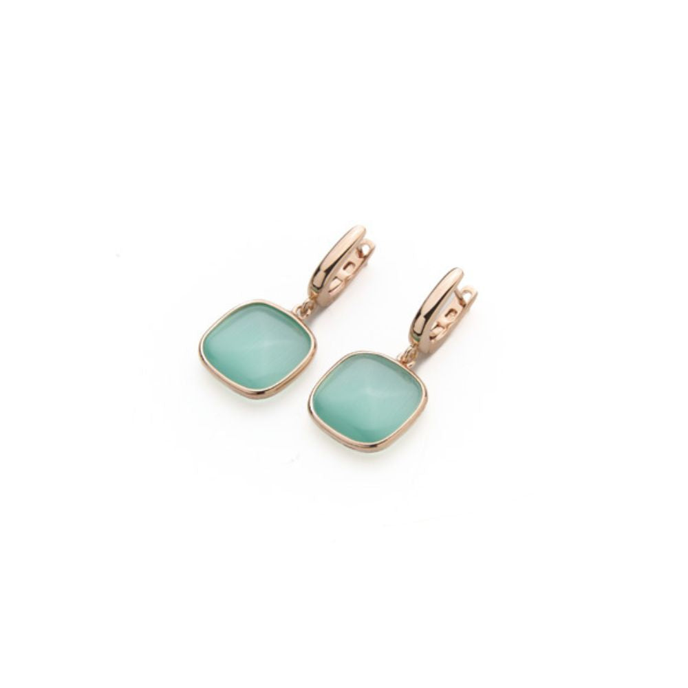 Orecchini pendenti Madi Laguna in argento rosato