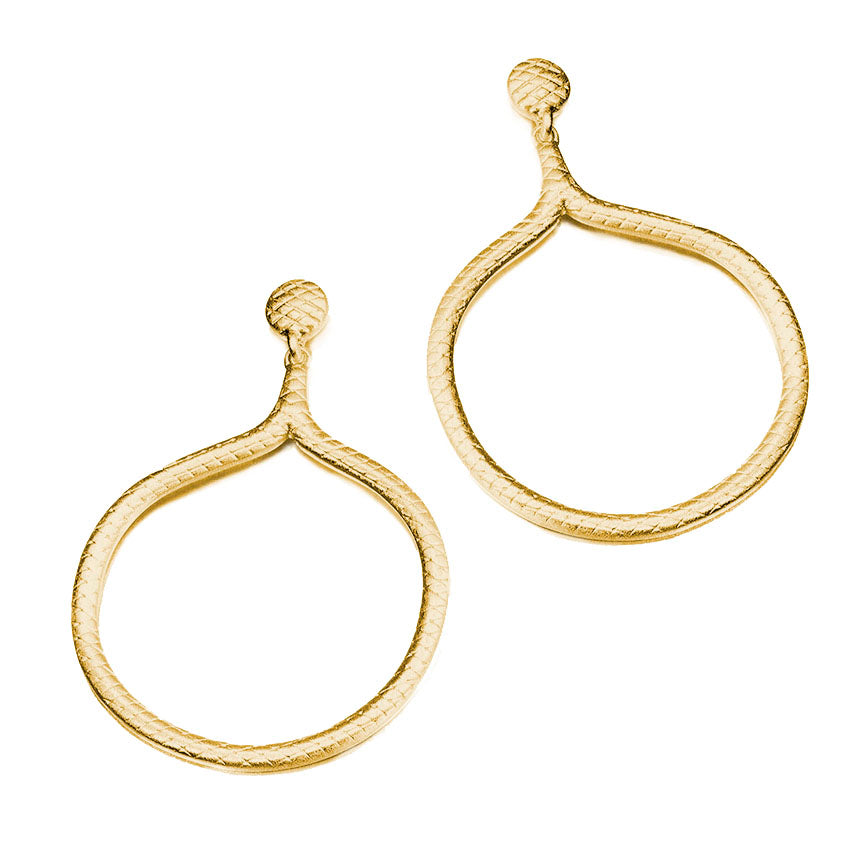 Orecchini Snake Jorge Revilla in argento 925 dorato
