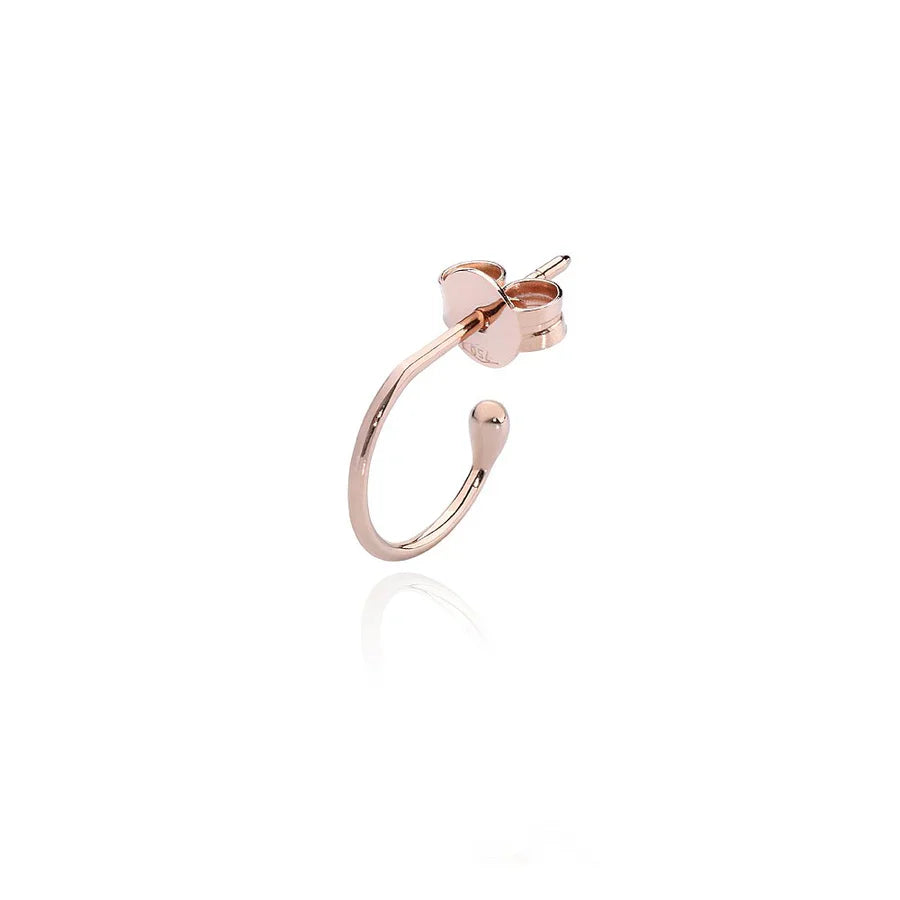 Orecchino Burato Hoop M in Oro Rosa 18 KT