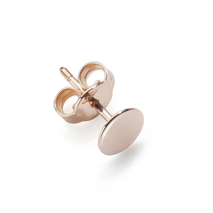 Orecchino Burato Small Paillette in Oro Rosa 18 KT
