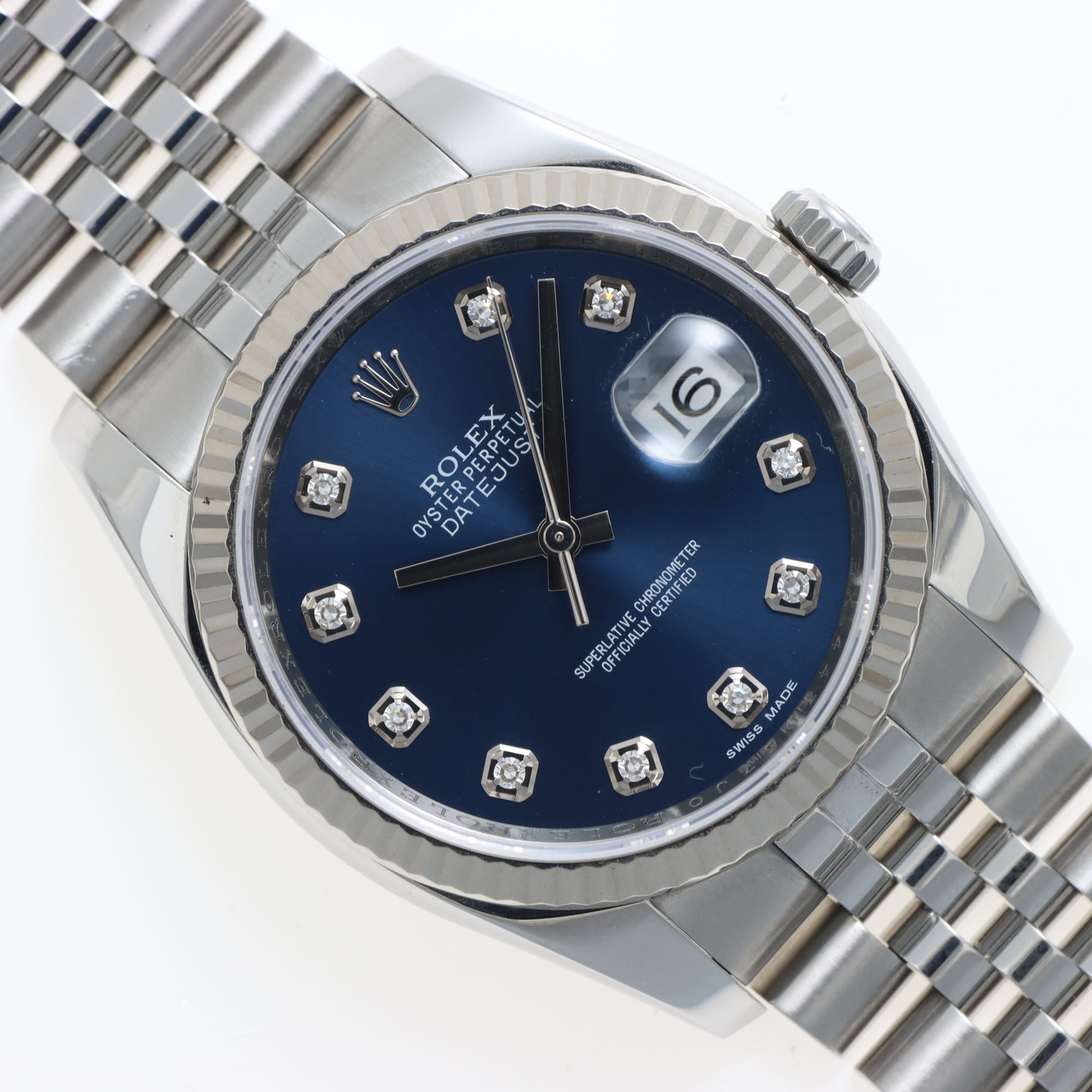 Rolex Datejust Ref. 116234 Anno 2011 quadrante blu