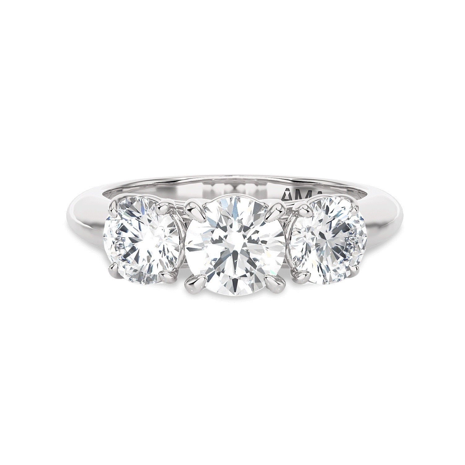 Trilogy AMA in oro bianco 18kt e diamanti lab