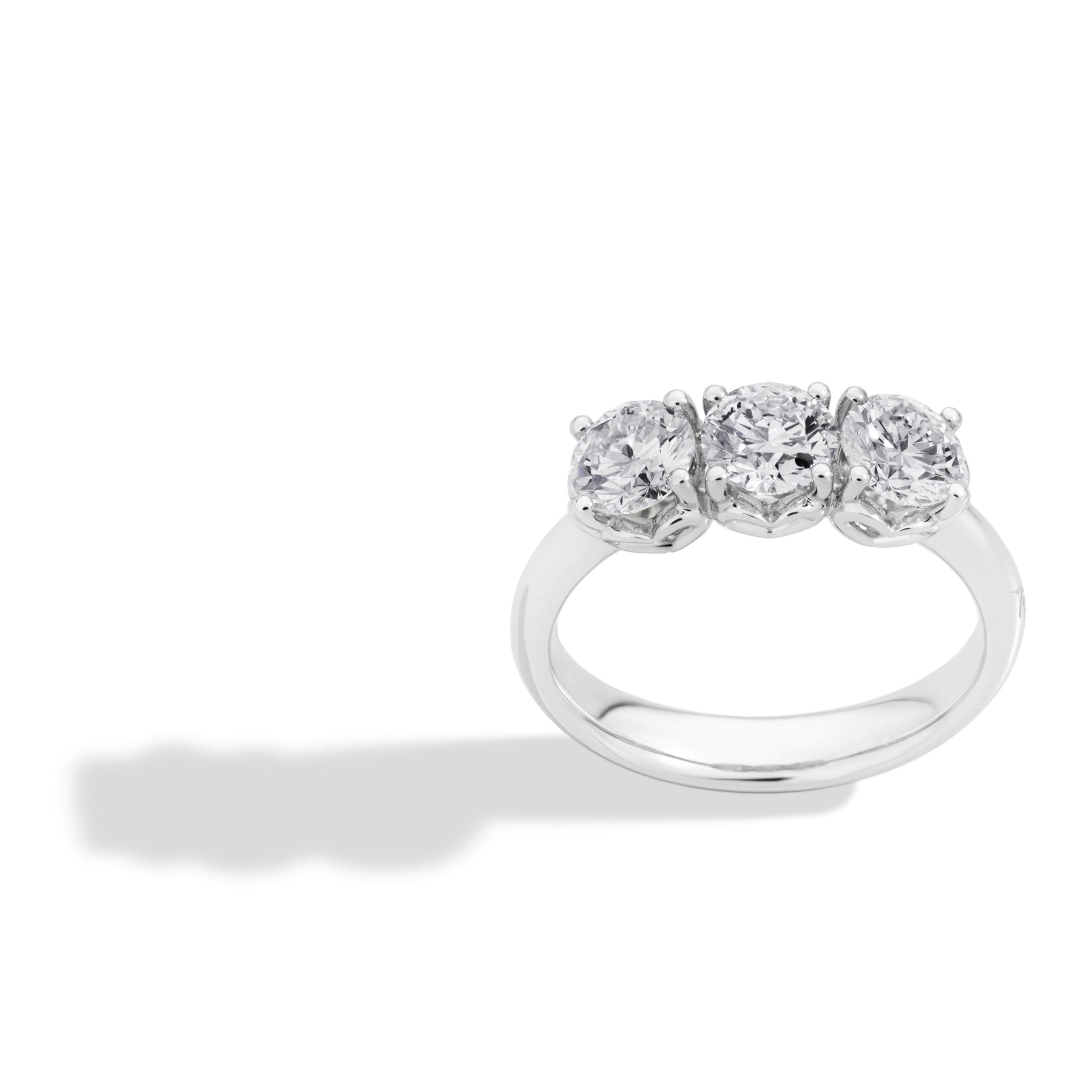 Anello Trilogy Recarlo Anniversary in oro bianco 18kt e diamanti