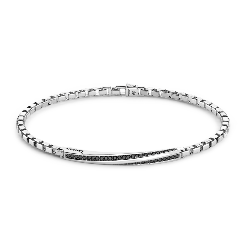 bracciale-zancan-in-argento-con-targa-e-pietre-nere