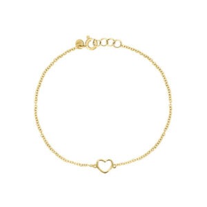 bracciale-in-oro-cuore-oro giallo-ginger-clover-gioielli